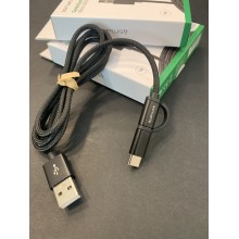 4Smarts ComboCord Micro USB и USB-C Кабел