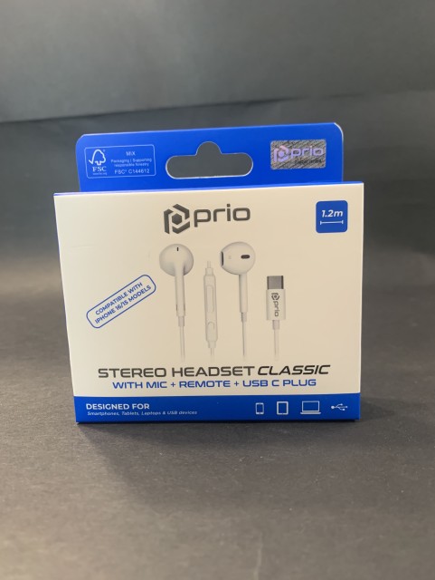 Prio Жични Слушалки с USB-C
