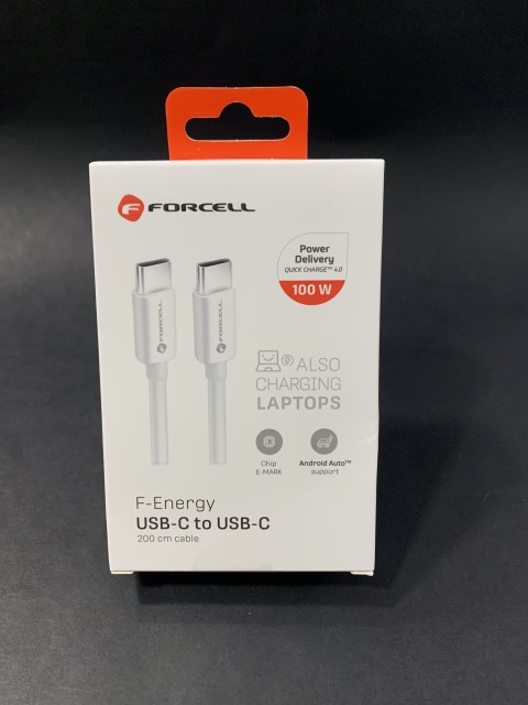 FORCELL F-ENERGY C339 USB-C към USB-C 100W кабел 2м