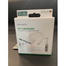 4Smarts 5in1 Lightning Hub и USB-A към Lightning Кабел