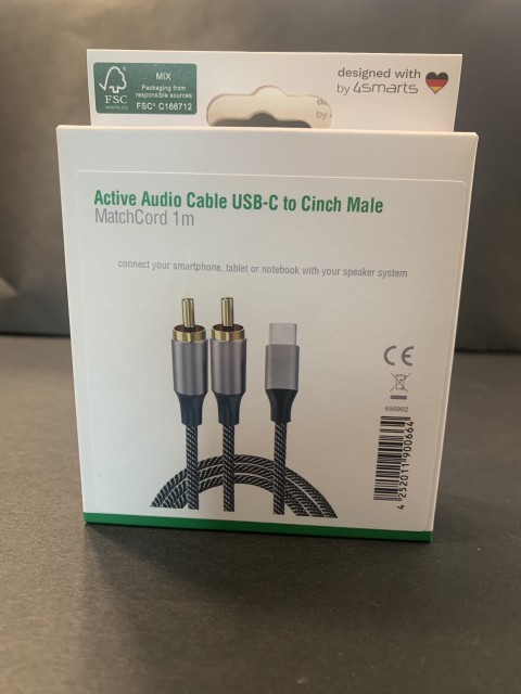 4Smarts Active Audio Кабел USB-C към Cinch Male
