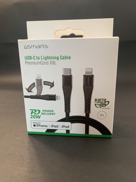 4Smarts USB-C Към Lightning 20W Кабел 3 Метра